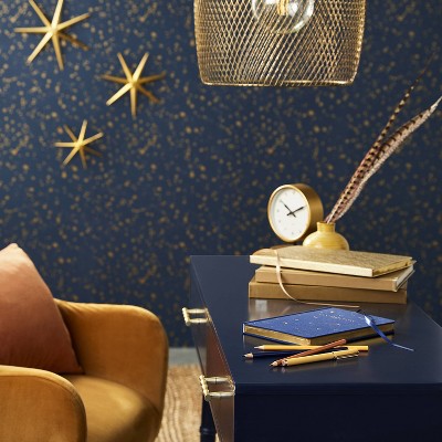 192pg Ruled Journal 10"x7" Metallic Gold - Threshold: Hard Cover, College Ruled, FSC Certified, Gold Notebook