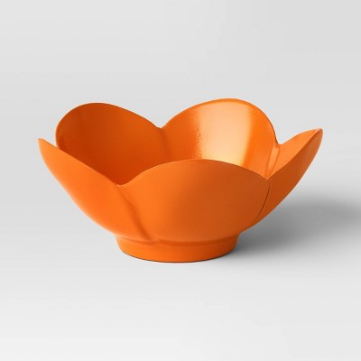 14oz Melamine Figural Flower Dessert Bowl Orange - Room Essentials