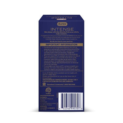 Durex Intense Nitrile Condoms - 10ct
