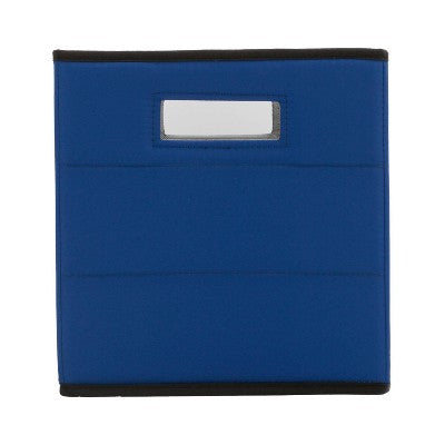 Blue Puffer Quilted 11" Teen Storage Bin