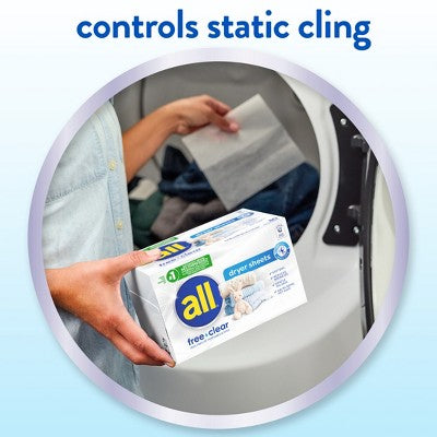 All Free Clear Fabric Softening Sheets - 195ct