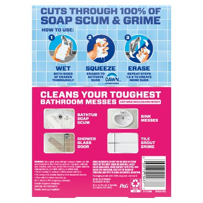 Mr. Clean Lemon Magic Eraser 2-in-1 Built-In Cleaner Bath - 5ct