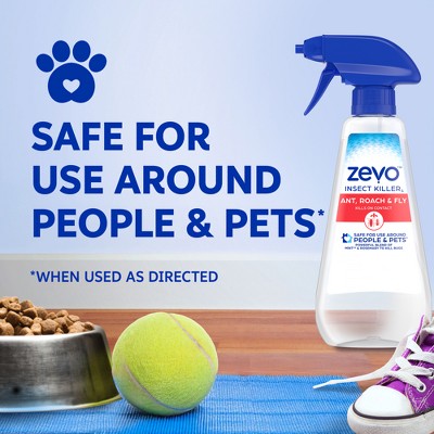 Zevo Ant Roach and Fly Multi-Insect Trigger Spray - 12 fl oz: Indoor Outdoor Use, Liquid Formula, Pump Spray
