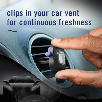 Febreze 2ct Car Auto Noirs: Phthalate-Free Car Freshener, Adjustable Scent, Vent Clips, Disposable, Oil-Based