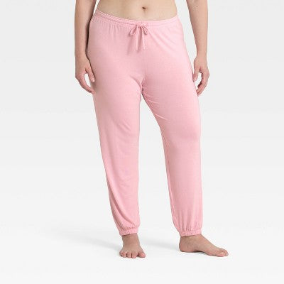 Women's Jersey Jogger Pajama Pants - Auden Light Pink XXL