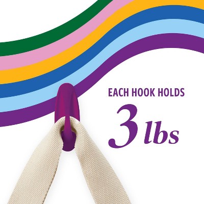 Command 2pk Damage-Free Medium Designer Hooks Candied Plum