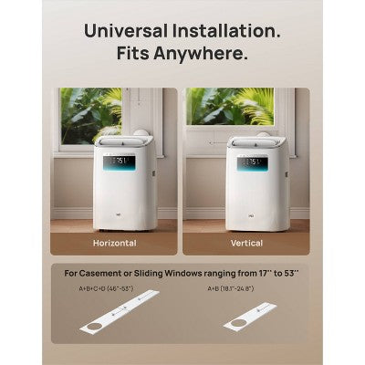 DREO Smart 3-in-1 Portable 5000 BTU (8000 BTU ASHRAE) Air Conditioner with Drainage-Free Cooling Fan and Dehumidifier Timer (LOCAL PICKUP ONLY)