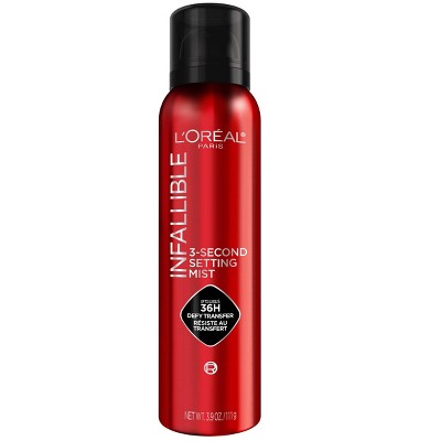 L'Oreal Paris Infallible 3-Second Up to 36HR Wear Setting Spray - 3.9 oz
