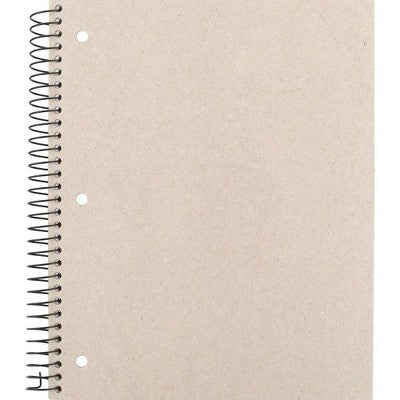 Spiral Notebook 3 Subject Wide Ruled PP 150 Sheets Black - up&up