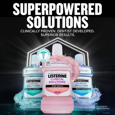 Listerine Clinical Solutions Enamel Strength Mouthwash Alphine Mint - 1L