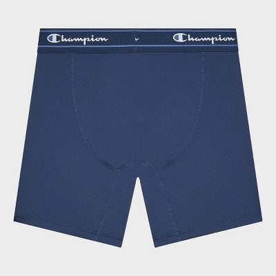 Champion Men's Active Performance 5pk Breathable Mid-Leg Boxer Briefs - Black/Red/Gray/Blue XL