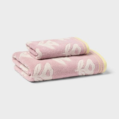 Floral Kids' Hand Towel Purple - Pillowfort