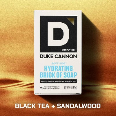 Duke Cannon Supply Co. Soft Side Hydrating Brick of Soap for Men - 6oz