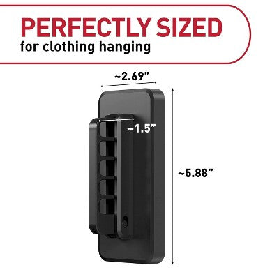 Command Damage-Free Hanging Folding Clothes Hanger with 4 Refill Strips