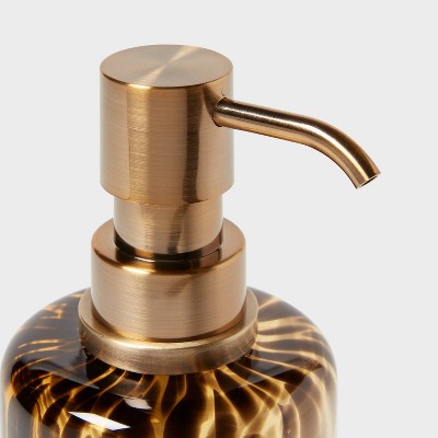 Colored Glass Tortoise Soap Pump - Threshold