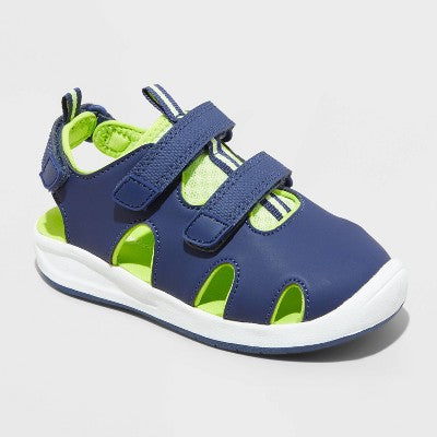 Boys' Toddler Hank Play Sandals - Cat & Jack Navy Blue 11