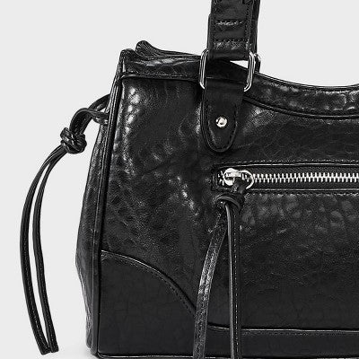 Whipstitch Handle Satchel Bag - Wild Fable with Olivia Dayton Black