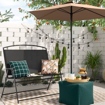 Sling Folding Outdoor Portable Patio Chair Black - Room Essentials (LOCAL PICKUP ONLY)