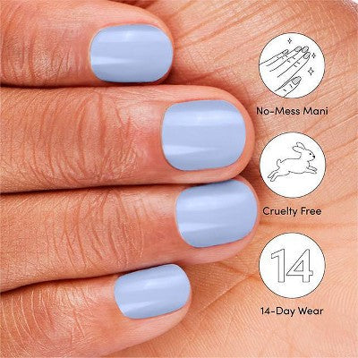 Dashing Diva Glaze Color Semi-Cured Gel Nail Polish Strips - Birdie - 32ct: Glossy Finish, Nail Art, Medium Tones