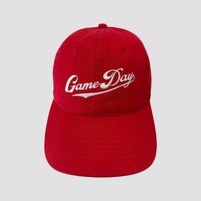 Mad Engine Game Day Embroidery Baseball Hat - Red