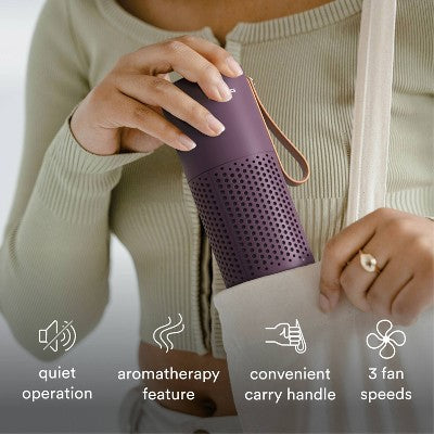 HoMedics Portable HEPA Air Purifier with Aromatherapy Purple