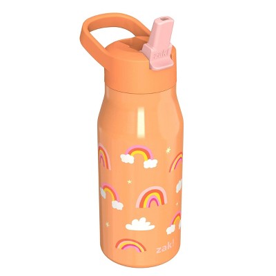 Zak Designs 14 fl oz Stainless Steel Tranquility Straw Bottle - Rainbow