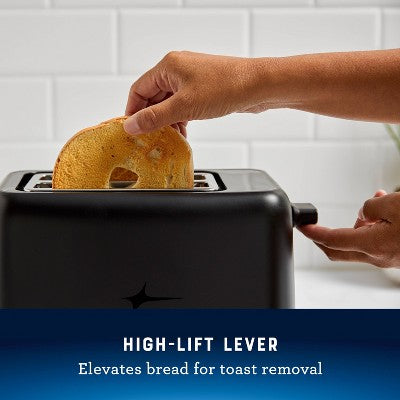 Oster 2-Slice Toaster With Extra-Wide Slots Black: 800W, Bagel & Toast Capabilities, 1-Year Warranty, Spot Clean