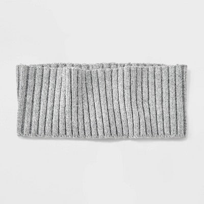 Ribbed Headband - Universal Thread Gray: Knit Winter Accessory, Pull-On Style