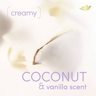 Dove Beauty Whole Body Solid Deodorant Anti-Chafe Stick Coconut & Vanilla - Aluminum-Free 2.6oz