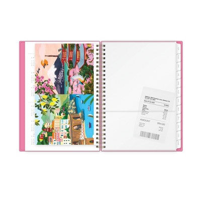 Rhi James for Blue Sky Weekly/Monthly Planner Notes (15 Month) Wirebound 5.875"x8.625" Solid - Pink