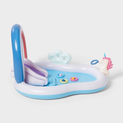 70'' x 92'' x 50'' Play Center Update 34 gal Novelty Kiddie Pool Rainbow - Sun Squad