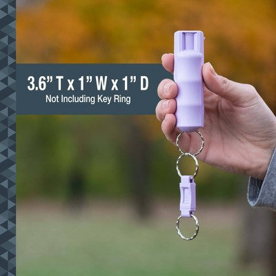 Sabre 2pk Hardcase Pepper Spray with Quick Release Lavendar and Black