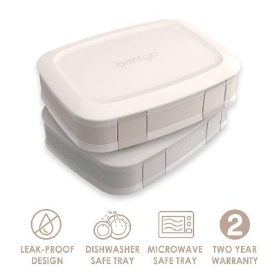 Bentgo Fresh Leakproof Bento Lunch Box 2pk - Dune & Moondust: BPA-Free Containers