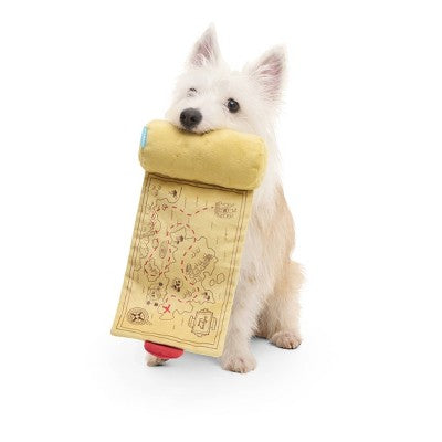 BARK Sniffin Booty Treasure Wrap Dog Plush Toy