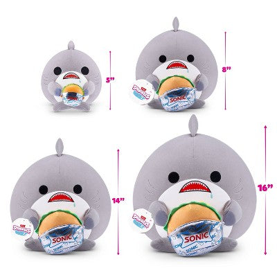 Snackles 14" Shark and Sonic Stuffed Animal