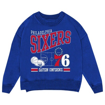 NBA Philadelphia 76ers Kids' Crew Fleece Sweatshirt - XS