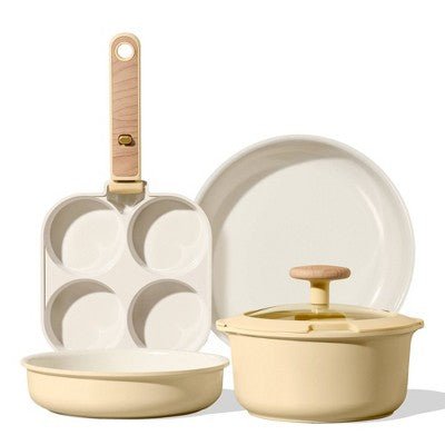Carote 6pc Ceramic Nonstick Detachable Cookware Set Yellow