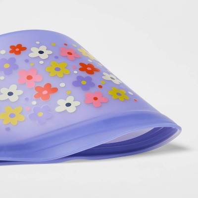 Kids' 2pc Reusable Sandwich Bag Flower - Cat & Jack?: BPA-Free Silicone Lunch Accessory