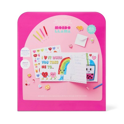 Valentine's Craft Favorite Person Keepsake Book Coloring Kit - Mondo Llama