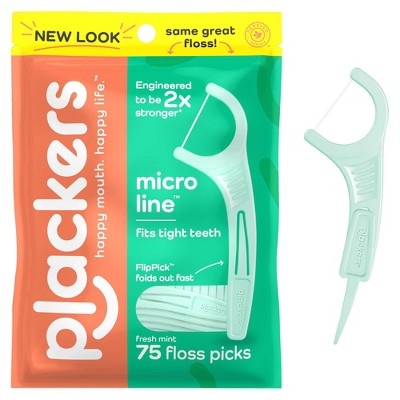 Plackers Dental Floss Picks - 75ct
