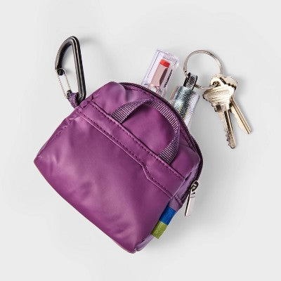 Multi-function Weekender Mini Coin Pouch Plum - Open Story
