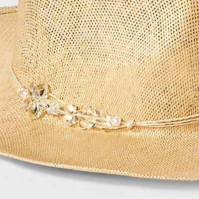 Straw Western Hat - Wild Fable Natural