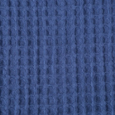 100% Cotton Waffle Weave All-Season Bed Blanket - Great Bay Home (Twin, Navy)