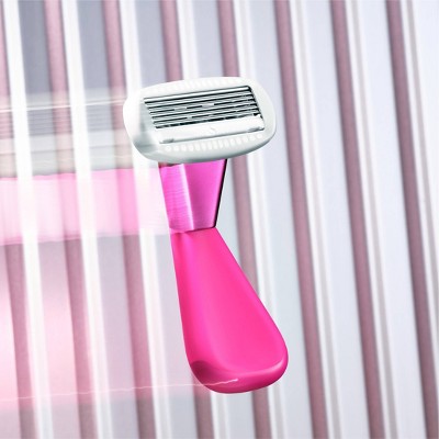 Athena Club Mini Razor - Trial Size - Super Pink: 5 Blades, Whole Body, Package Quantity 1