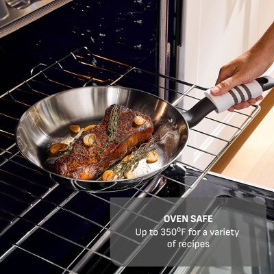 T-Fal Simply Cook 2pc (8.5" and 11") Stainless Steel Fry Pan Set