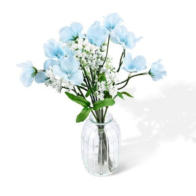 Potted Florals Blue - Bullseye's Playground