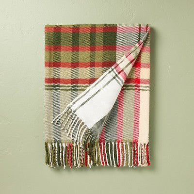 Christmas Plaid Woven Throw Blanket - Hearth & Hand with Magnolia