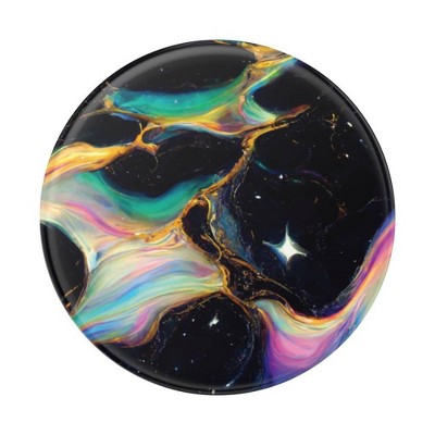 PopSockets PopGrip Cell Phone Moon & Sky Grip & Stand - Electric Oil Slick