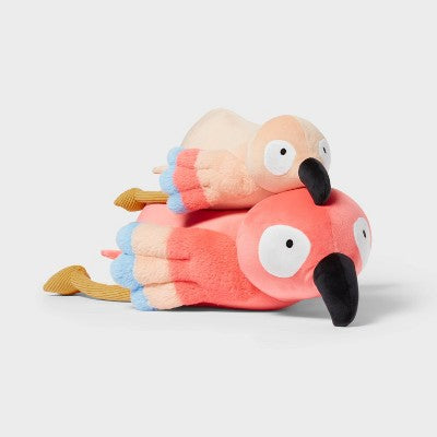 Parrot and Baby Weighted Plush Kids' Throw Pillow Pink - Pillowfort