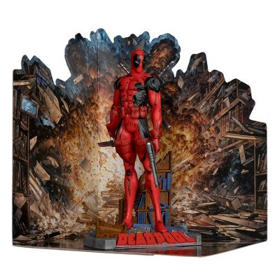 Marvel Deadpool 1:10th Scale Action Figure with Art Card: 22 Points of Articulation, Metal & Plastic Material